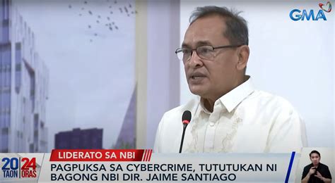 Focus on cybercrime is top priority of new NBI Director Santiago.